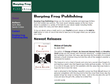 Tablet Screenshot of burpingfrog.com